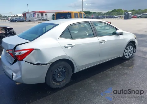 2016 Toyota Corolla Le из США, поврежденный, VIN 2T1BURHE0GC683786